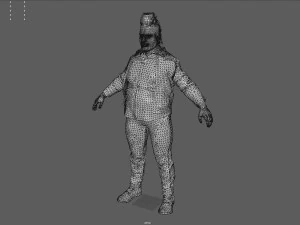 FAT BIKER MAN 3D Model