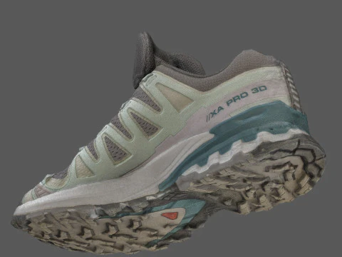 Salomon Female Sneakers 3D Model