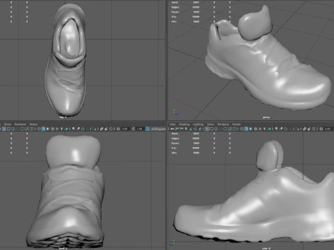 Salomon Female Sneakers 3D Model