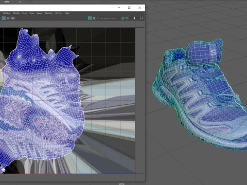 Salomon Female Sneakers 3D Model