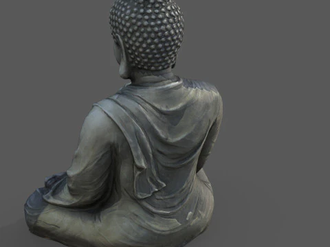 BUDDHA CON LA SFERA Modello 3D