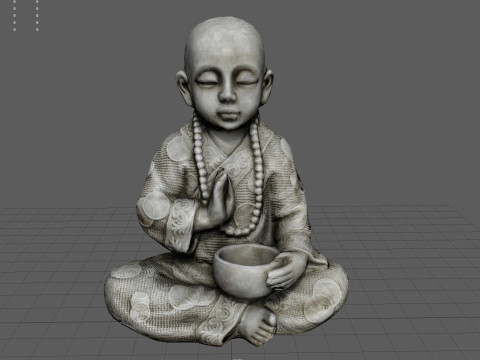 CHILD BUDDHA STATUE Modelo 3D