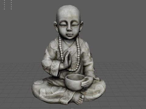 CHILD BUDDHA STATUE 3D Model