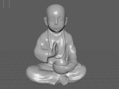 CHILD BUDDHA STATUE Modelo 3D