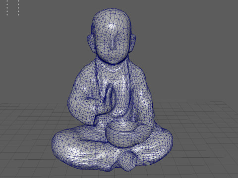 CHILD BUDDHA STATUE Modelo 3D