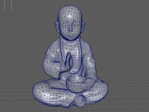 CHILD BUDDHA STATUE 3D Model