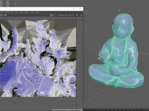 CHILD BUDDHA STATUE 3D Model