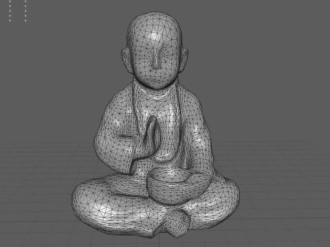 CHILD BUDDHA STATUE 3D Model