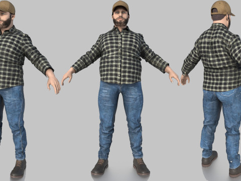 TRUCK DRIVER Modelo 3D