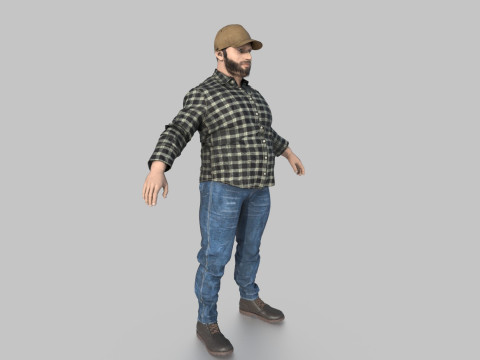 TRUCK DRIVER 3D Модель