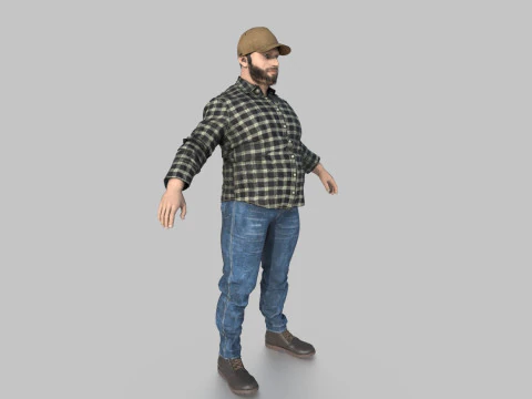 TRUCK DRIVER 3D Model
