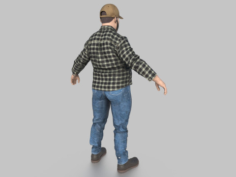TRUCK DRIVER 3D Модель