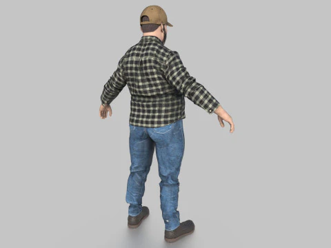 TRUCK DRIVER 3D Model