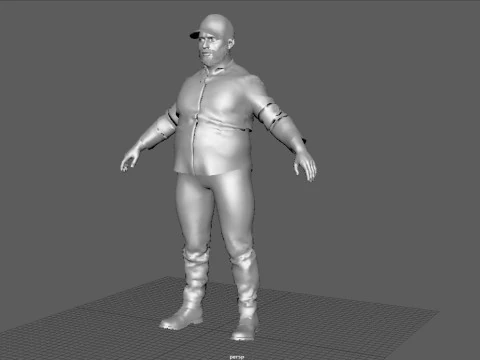 TRUCK DRIVER 3D Model