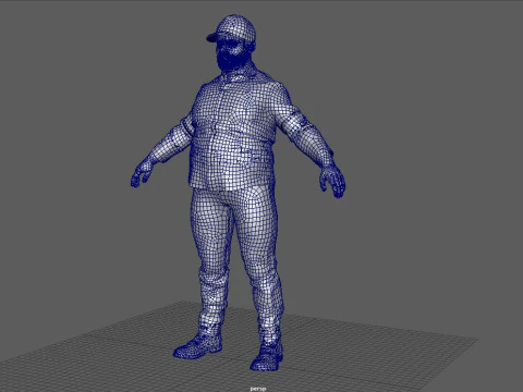 TRUCK DRIVER 3D Model