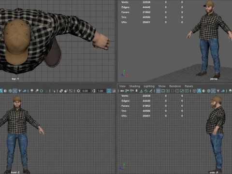 TRUCK DRIVER 3D Model