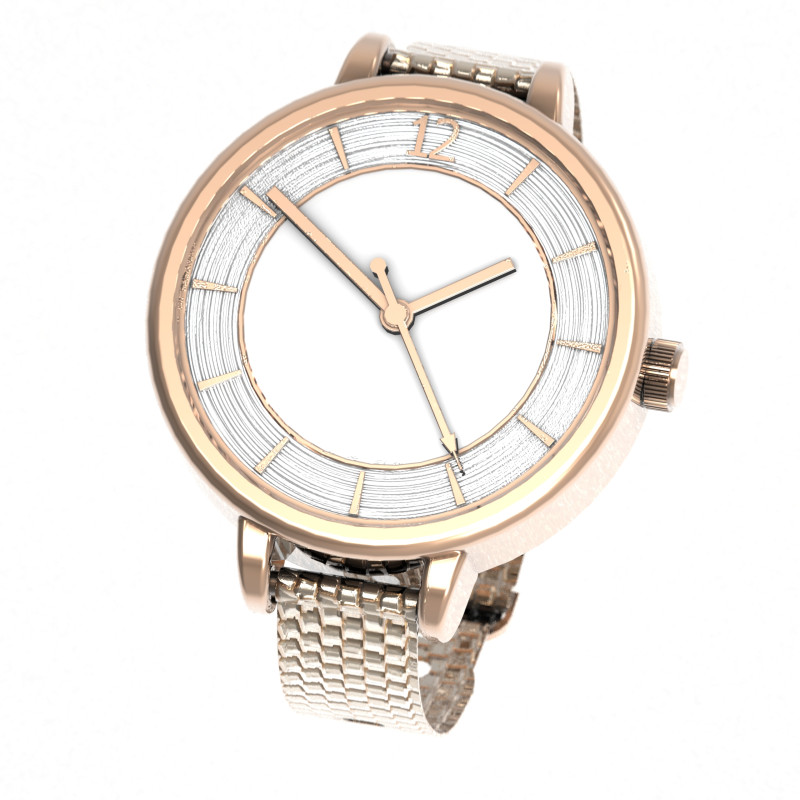 Elegant Womens Watch 3D Модель .c4d .max .obj .3ds .fbx .stl .blend