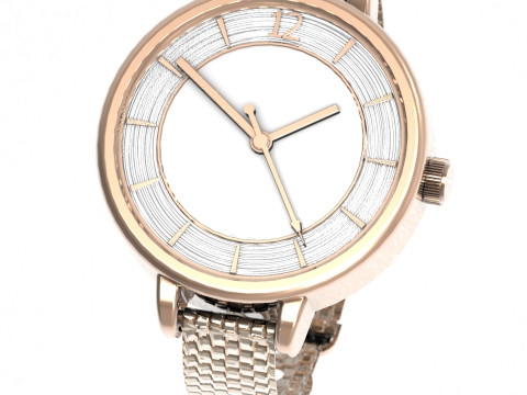 Elegant Womens Watch 3D 模型
