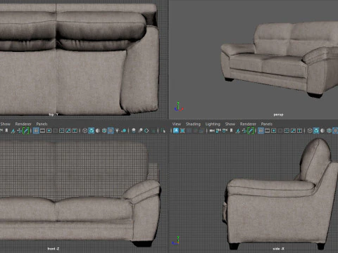SOFA ELEGANCE 3D Model