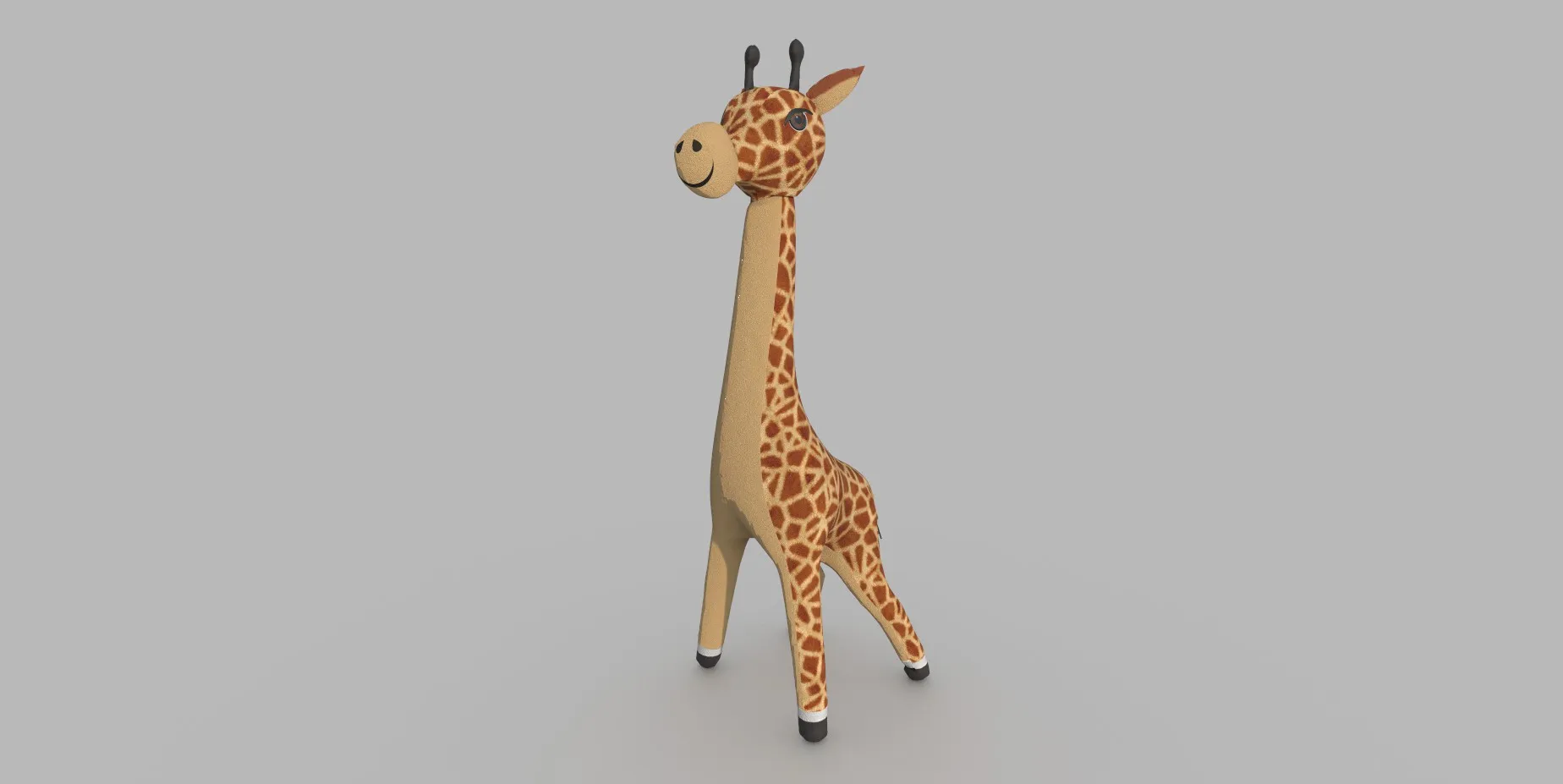 Stylized Giraffe Character 3D Model .c4d .max .obj .3ds .fbx .stl .blend 