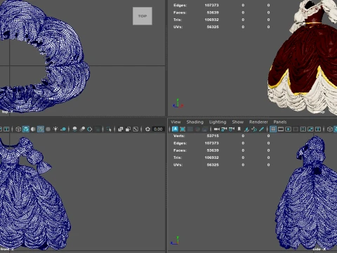 VICTORIAN DRESS 3D Model