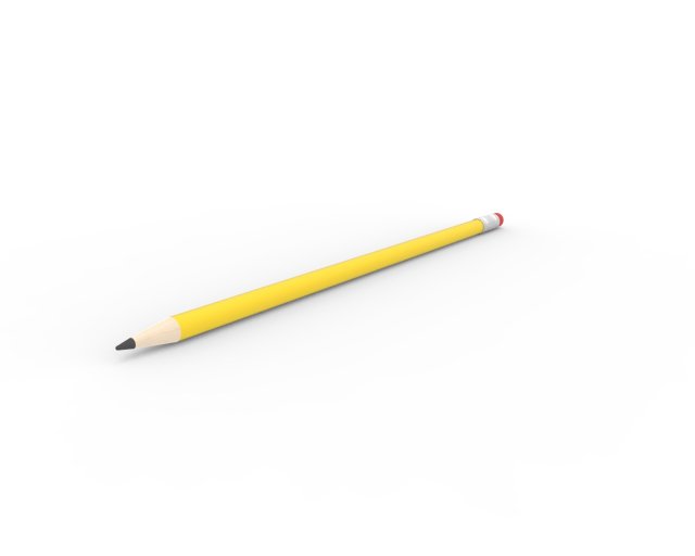 pencil 3D Model .c4d .max .obj .3ds .fbx .stl .blend 