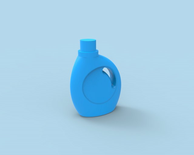 detergent canister 3D 모델 .c4d .max .obj .3ds .fbx .stl .blend
