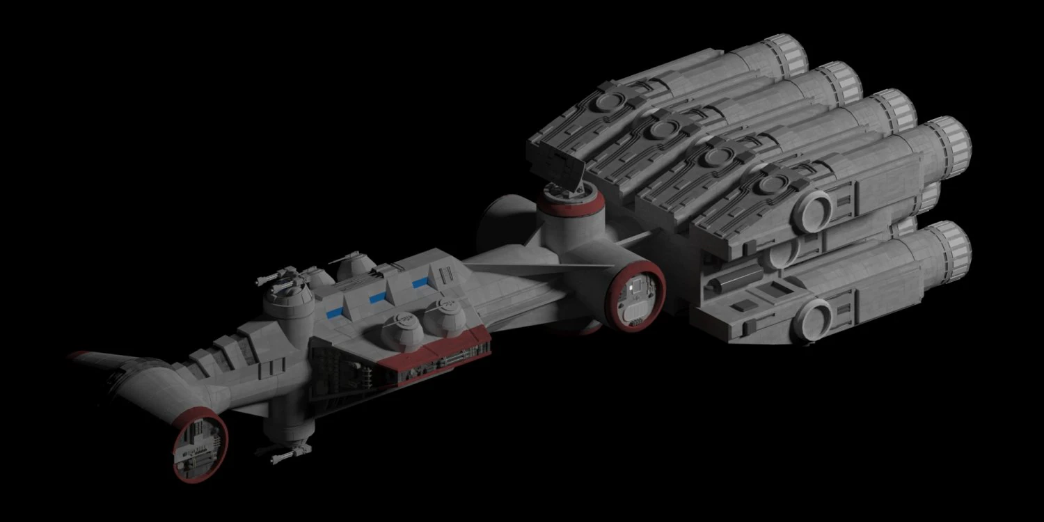 cr-90 blockade runner correlian corvette 3D Model .c4d .max .obj .3ds .fbx .stl .blend