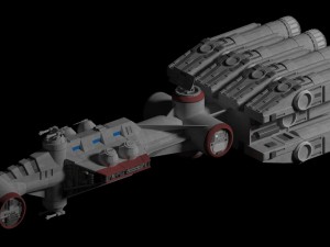 cr-90 blockade runner correlian corvette 3D Model