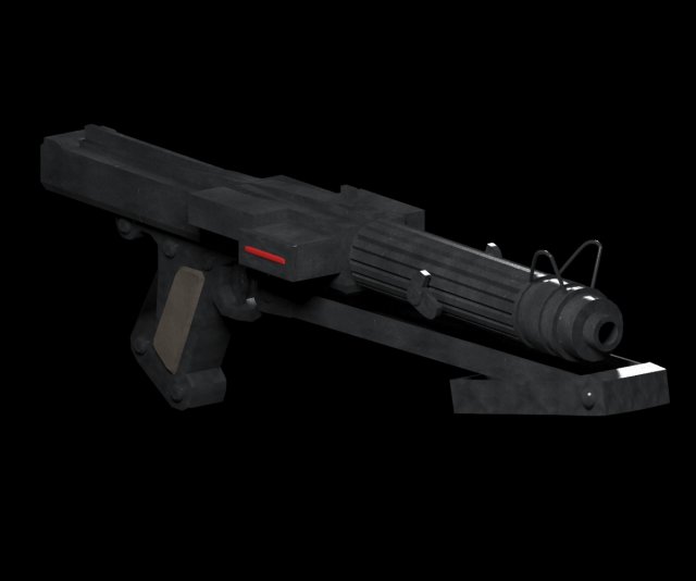 dc-15s clone assault rifle 3D 모델 .c4d .max .obj .3ds .fbx .stl .blend 