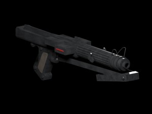 dc-15s clone assault rifle 3D 모델