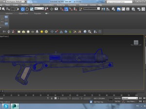 dc-15s clone assault rifle 3D 모델