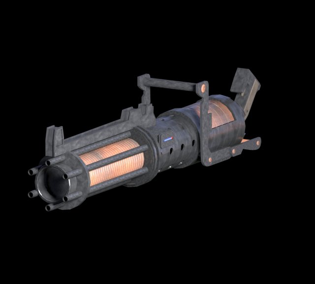 z-6 clone rotary 3D Модель .c4d .max .obj .3ds .fbx .stl .blend 