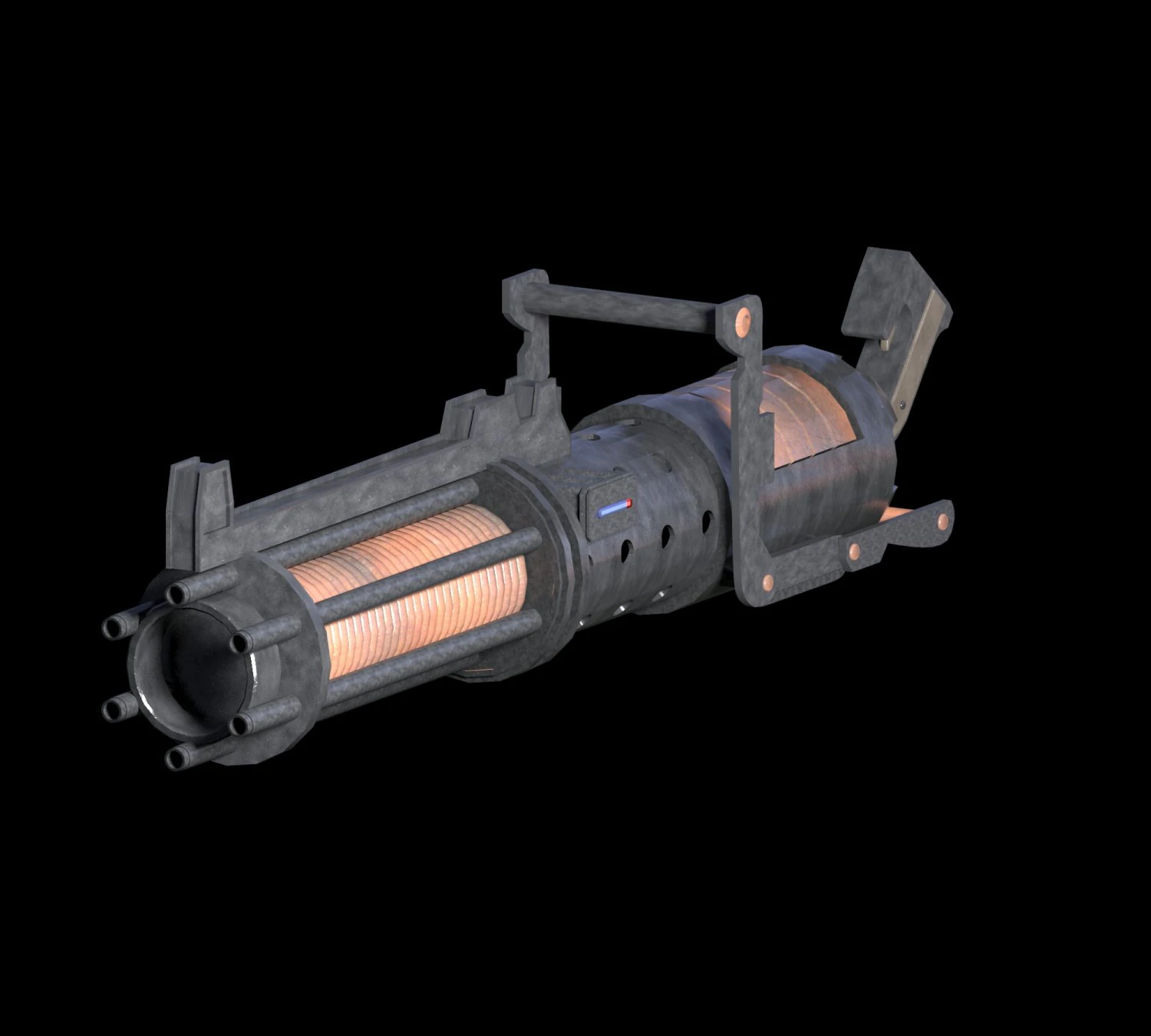 z-6 clone rotary 3D Model .c4d .max .obj .3ds .fbx .stl .blend