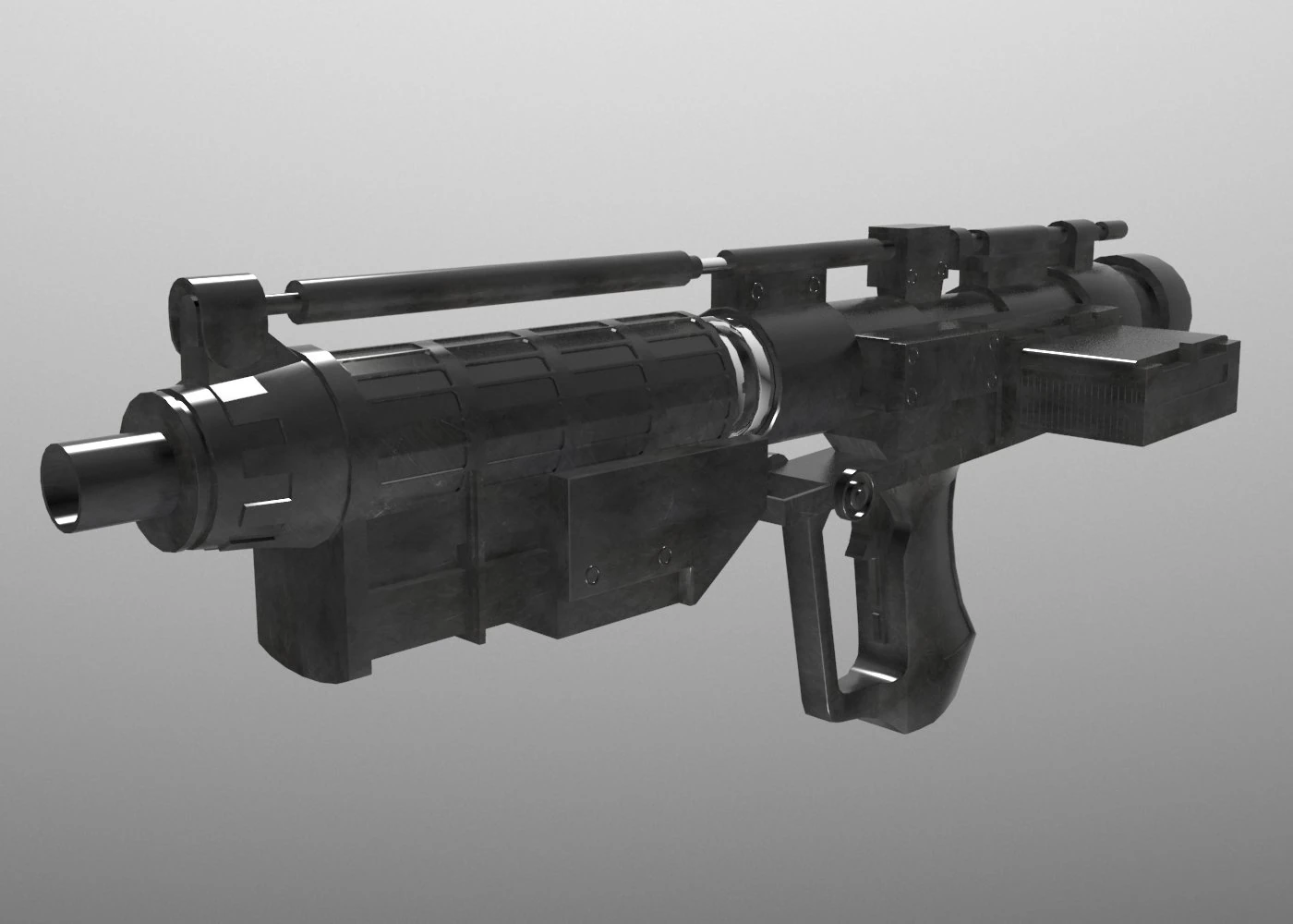 e-5 blaster 3D Model .c4d .max .obj .3ds .fbx .stl .blend 