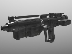 e-5 blaster 3D 모델