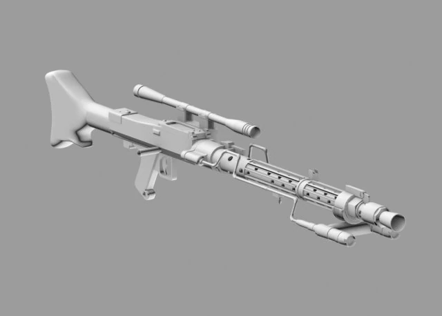 DLT-19D Scharfsch&uuml;tzenblaster 3D Modell .c4d .max .obj .3ds .fbx .stl .blend 