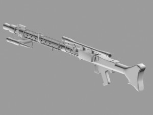 dlt-19d sniper blaster 3D Model