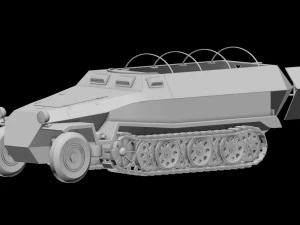 Сдкфз251-8 3D Модель