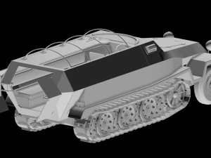 Сдкфз251-8 3D Модель