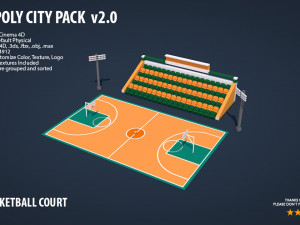low poly city pack 2 Modèle 3D