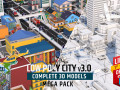 Low Poly City Mega Pack v30 Modello 3D
