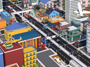low poly city mega pack 3 3D Model