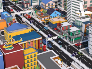 low poly city mega pack 3 3D Model