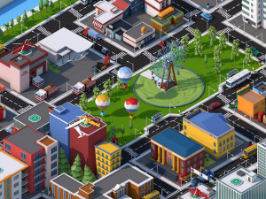 low poly city mega pack 3 3D Model