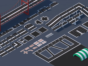 low poly city mega pack 3 3D Model