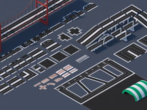 low poly city mega pack 3 3D Model