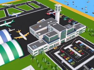 low poly city mega pack 3 3D Model