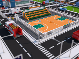low poly city mega pack 3 3D Model