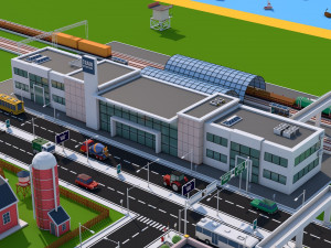 low poly city mega pack 3 3D Model